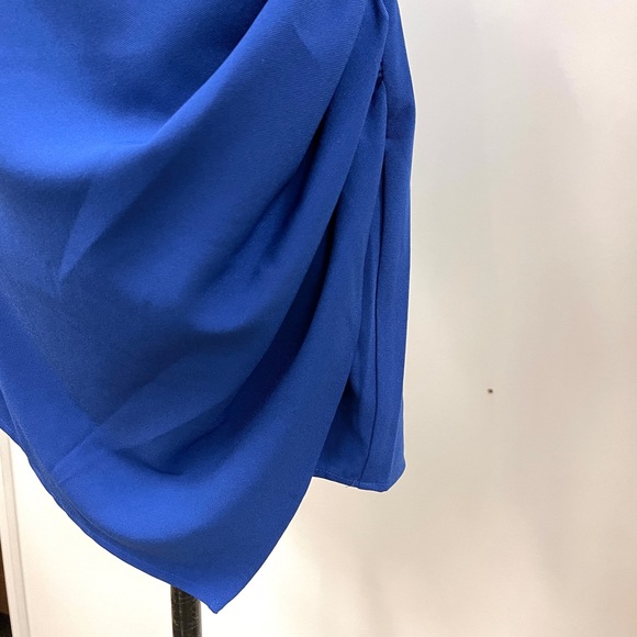 Lovers + Friends Blue Halter Mini Cocktail Dress Size Medium NWT - Picture 4 of 9